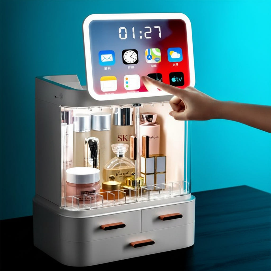 Boîte de rangement à écran LED